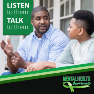 Mental Health Month - Listen to them Talk to them